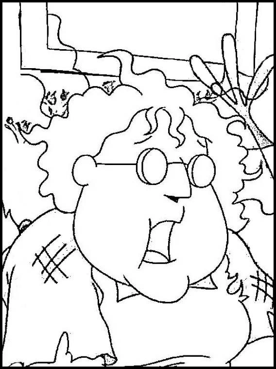 Coloring book terrified Muriel